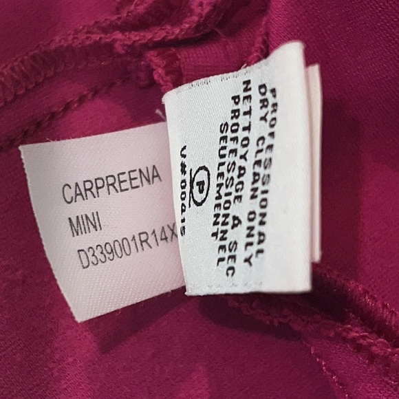 DVF Diane von Furstenberg Pink Carpreena Crew Neck A-Line Mini Sheath Dress sz 8 - Picture 14 of 16